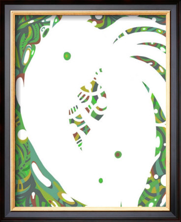 Color Melody: July Energetic Leaf And Fresh Green Light And The Dripping by Kyo Nakayama Pricing Limited Edition Print image
