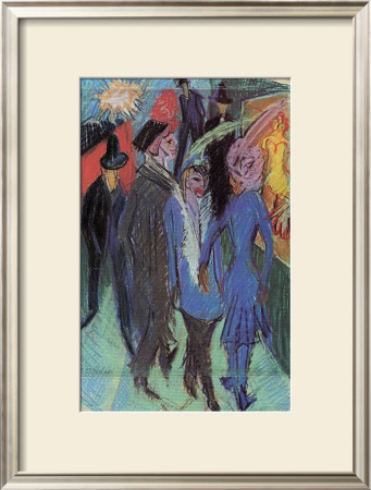 People In Front Of A Shop Window by Ernst Ludwig Kirchner Pricing Limited Edition Print image