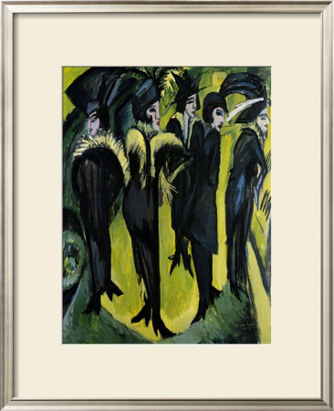 Five Women On The Stage by Ernst Ludwig Kirchner Pricing Limited Edition Print image