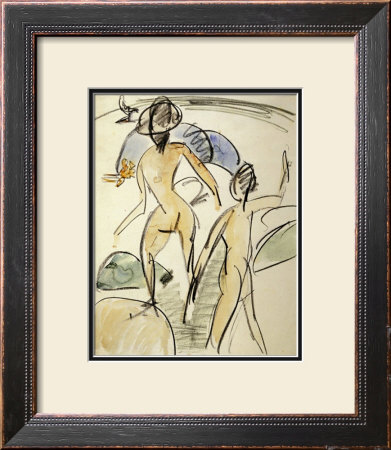 Bather With Hat by Ernst Ludwig Kirchner Pricing Limited Edition Print image