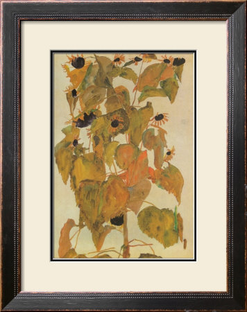Sunflowers, 1911 by Egon Schiele Pricing Limited Edition Print image