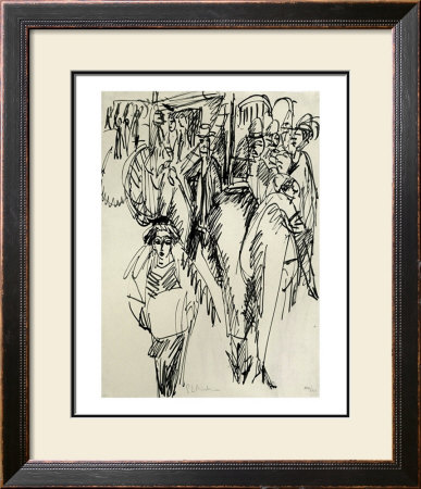 Street Scene I by Ernst Ludwig Kirchner Pricing Limited Edition Print image