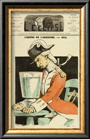 L'eclipse 1874 L'heure D'absinthe by Andre Gill Pricing Limited Edition Print image