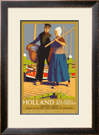 Holland Via Hull-Rotterdam, Lner Poster, 1923-1947 by Templeton Pricing Limited Edition Print image