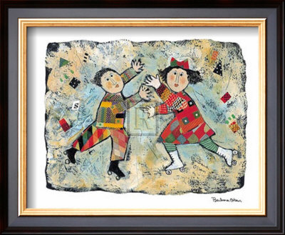 Skating On The Square by Barbara Olsen Pricing Limited Edition Print image