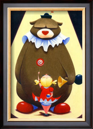 Grizzly Clown by Molly Idle Pricing Limited Edition Print image