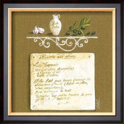 Recette Aux Olives by Véronique Didier-Laurent Pricing Limited Edition Print image