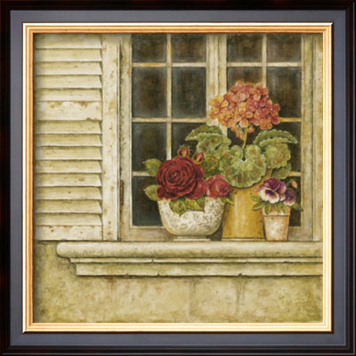 Floral Arrangement In Windowsill I by Herve Libaud Pricing Limited Edition Print image