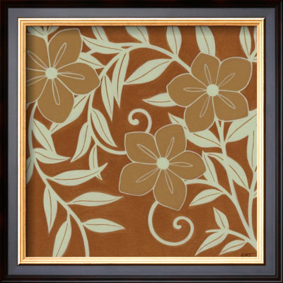 Tan Flowers With Mint Leaves Ii by Norman Wyatt Jr. Pricing Limited Edition Print image