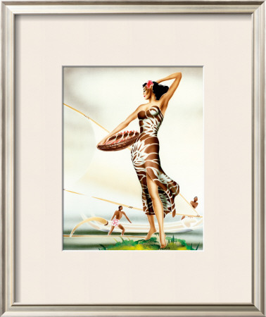 Woman In Sarong by Gill Pricing Limited Edition Print image