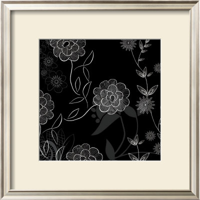 Monochrome Lace Floral by Kate Knight Pricing Limited Edition Print image