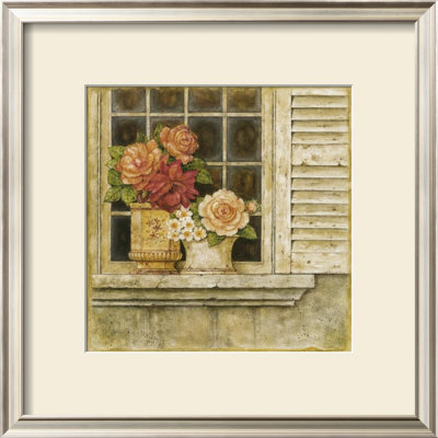 Floral Arrangement In Windowsill Ii by Herve Libaud Pricing Limited Edition Print image