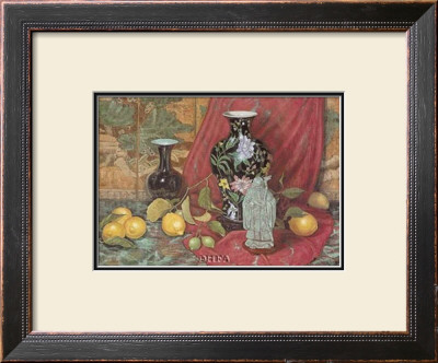 Lemons With Black Vase by Francie Botke Pricing Limited Edition Print image