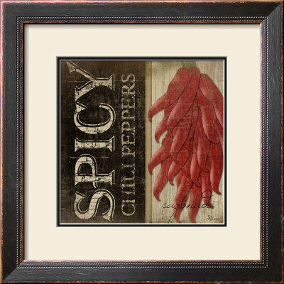 Spicy Chili Peppers by Jennifer Pugh Pricing Limited Edition Print image