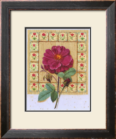 Flower With Border Iii by G.P. Mepas Pricing Limited Edition Print image