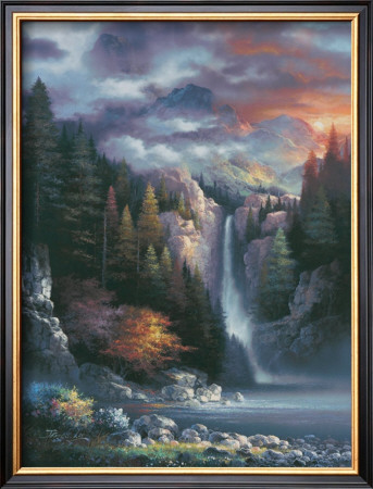 Misty Falls by James Lee Pricing Limited Edition Print image