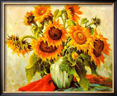 Sonnenblumen Iii by E. Kruger Pricing Limited Edition Print image