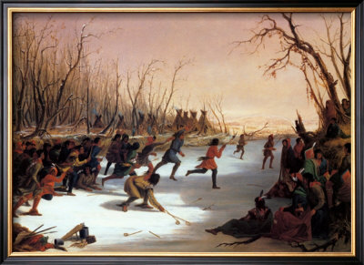 Ballplay Of The Dakota On The St. Peters River In Winter by Seth Eastman Pricing Limited Edition Print image