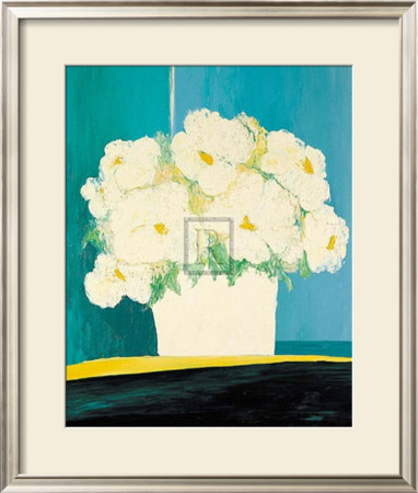 Fleurs Blanches Au Pot Blanc by B. Payet Pricing Limited Edition Print image