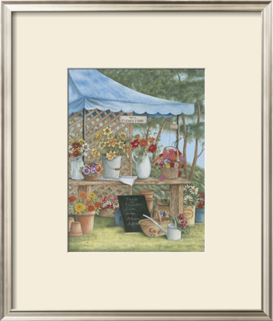 Betty's Flower Stand by Kay Lamb Shannon Pricing Limited Edition Print image