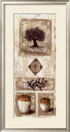 Two Pots And An Olive Tree by Veronique Didier-Laurent Pricing Limited Edition Print image