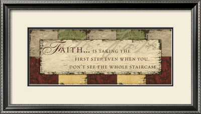 Words To Live By: Faith Is Taking by Debbie Dewitt Pricing Limited Edition Print image
