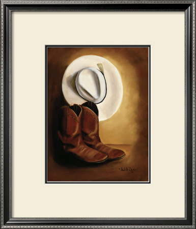 His Boots And Hat by Judith Durr Pricing Limited Edition Print image