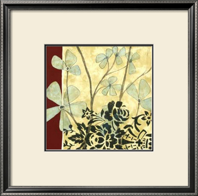 Burgundy Blossom Tapestry Iii by Jennifer Goldberger Pricing Limited Edition Print image