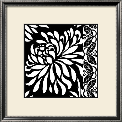 Graphic Chrysanthemums I by Nancy Slocum Pricing Limited Edition Print image