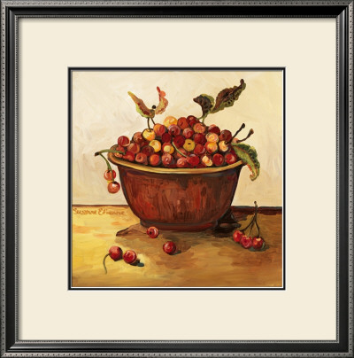 Bowl Of Cherries by Suzanne Etienne Pricing Limited Edition Print image