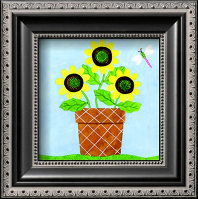 Potted Flowers I by S. Peterson Pricing Limited Edition Print image