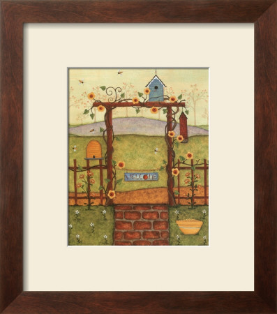 Welcome Garden Triptych by Robin Betterley Pricing Limited Edition Print image