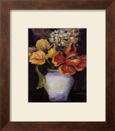 Flowers On Black I by Shari White Pricing Limited Edition Print image