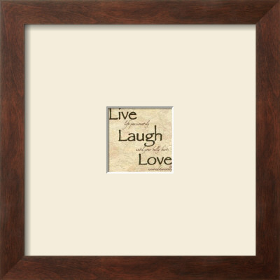 Words To Live By: Live Laugh Love by Debbie Dewitt Pricing Limited Edition Print image