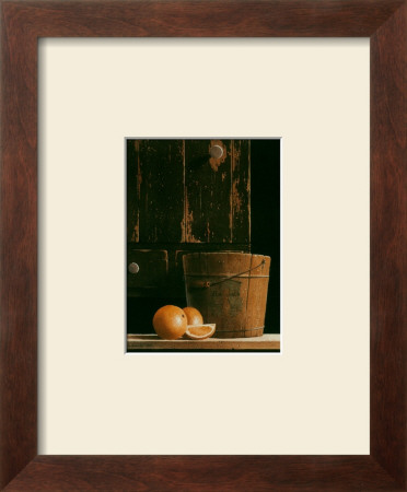 Wooden Bucket And Oranges by Ray Hendershot Pricing Limited Edition Print image