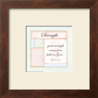 Words To Live By, Strength by Debbie Dewitt Pricing Limited Edition Print image