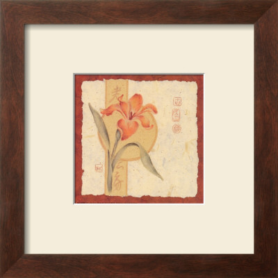Red Asian Flowers Iv by Judy Kaufman Pricing Limited Edition Print image
