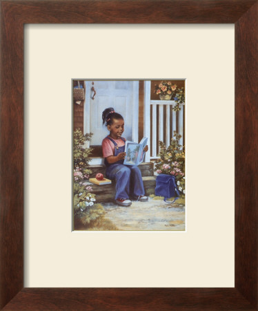 Girl With Book by Lopez Pricing Limited Edition Print image