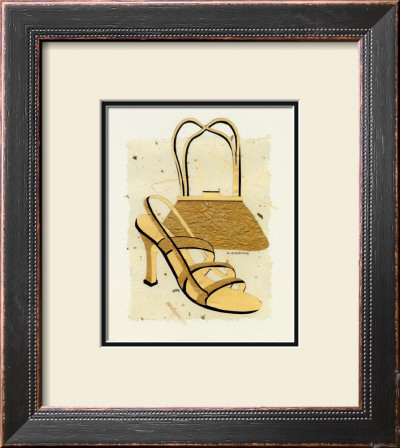 Gold Shoe And Purse by Nancy Overton Pricing Limited Edition Print image