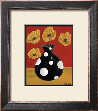 Polka Dot Poppies by Heather Donovan Pricing Limited Edition Print image