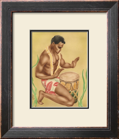 Kneeling Drummer by Gill Pricing Limited Edition Print image