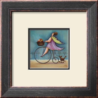 Bicycle Lady Ii by Jo Parry Pricing Limited Edition Print image