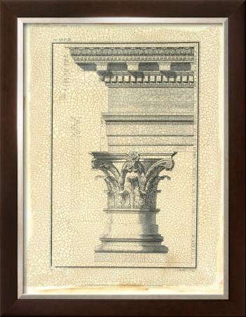 Crackled Column And Cornice I by Giovanni Battista Borra Pricing Limited Edition Print image