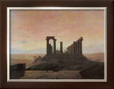 The Temple Of Juno At Agrigento by Caspar David Friedrich Pricing Limited Edition Print image