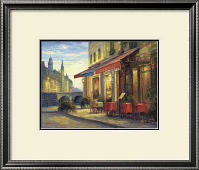 Left Bank Cafe by Haixia Liu Pricing Limited Edition Print image