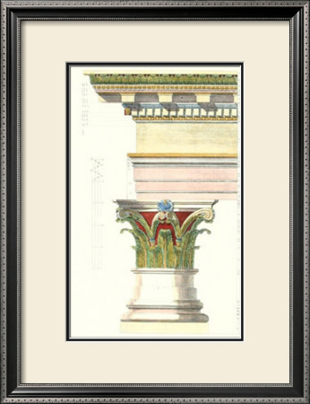 Detail, Column And Cornice I by Giovanni Battista Borra Pricing Limited Edition Print image