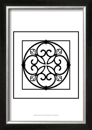 Black And White Ironwork I by Chariklia Zarris Pricing Limited Edition Print image