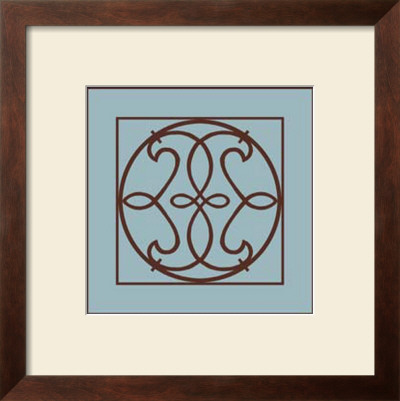 Chocolate And Blue Ironwork V by Chariklia Zarris Pricing Limited Edition Print image