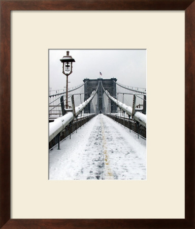 Brooklyn Bridge In Snow by Igor Maloratsky Pricing Limited Edition Print image