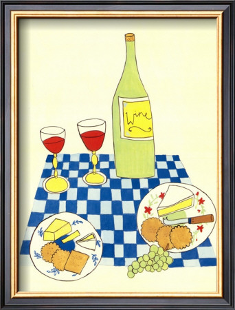 Wine And Cheese Picnic by Lorraine Cook Pricing Limited Edition Print image